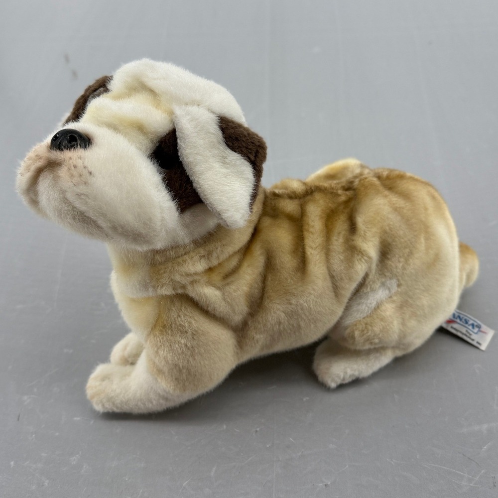 Hansa Portraits of Nature British Bulldog Realistic‎ Plush Stuffed Animal 27cm